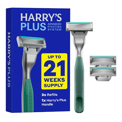 Harry's Plus Razor Kit with Premium Handle and 3 Blades for $9 via Sub & Save + free shipping