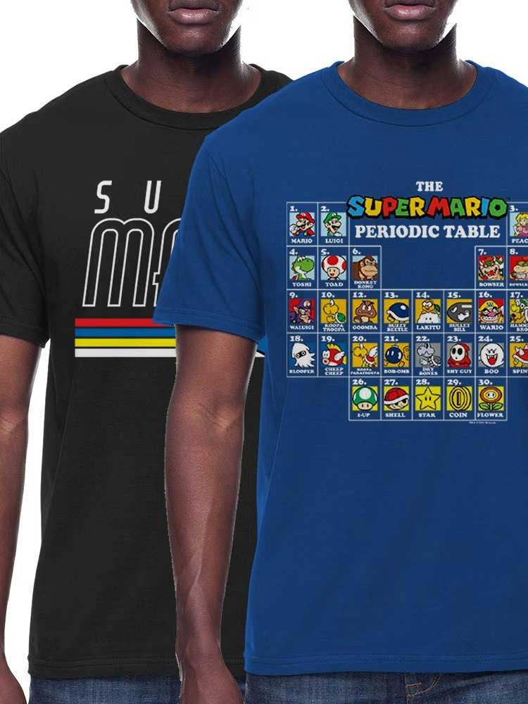 Super Mario Bros. Men's Graphic Tee 2-Pack: $8.99 Super Mario Bros. Men's Graphic Tee 2-Pack: $8.99