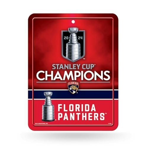 Florida Panthers 2024 Stanley Cup Champions 8.5" x 11" Carbon Fiber Metal Sign: $4.23 Florida Panthers 2024 Stanley Cup Champions 8.5" x 11" Carbon Fiber Metal Sign: $4.23