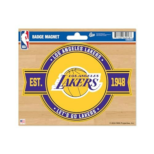 Rico Industries Los Angeles Lakers NBA Badge Magnet: $6.26 Rico Industries Los Angeles Lakers NBA Badge Magnet: $6.26