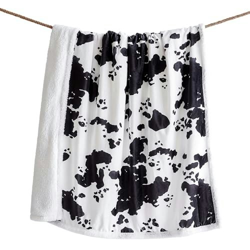 Indigo Hill by HiEnd Accents 54"x68" Cow Print Sherpa Throw Blanket: $43.39 Indigo Hill by HiEnd Accents 54"x68" Cow Print Sherpa Throw Blanket: $43.39
