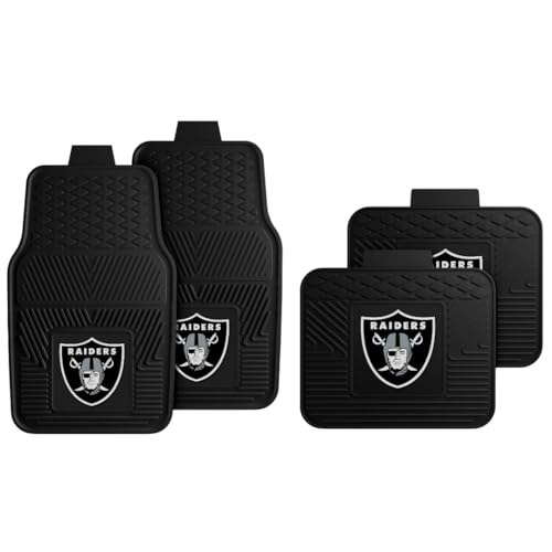 Fanmats Las Vegas Raiders 4-Piece Car Mat Set: $69.99 Fanmats Las Vegas Raiders 4-Piece Car Mat Set: $69.99