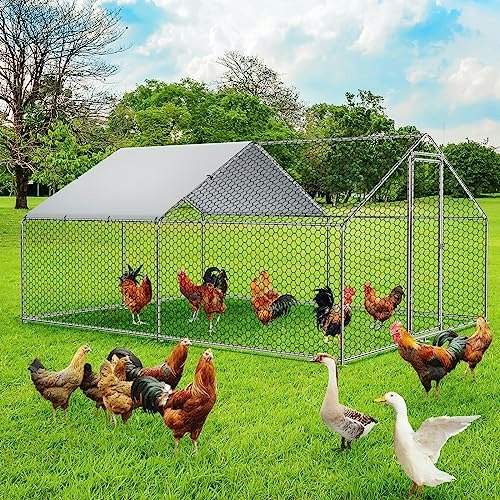 Ritsu 9.8' x 13.4' x 6.4' Walk-In Chicken Coop Run: $148.81 Ritsu 9.8' x 13.4' x 6.4' Walk-In Chicken Coop Run: $148.81