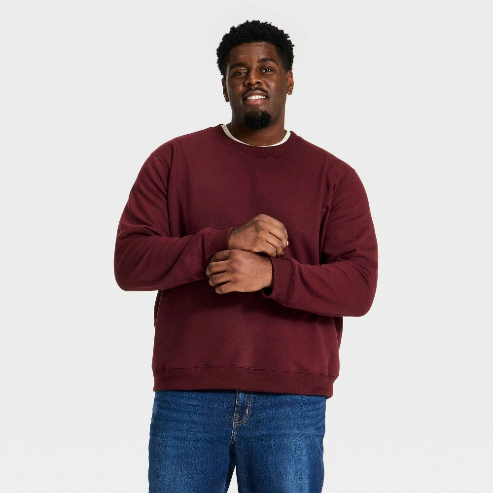 Goodfellow & Co Men's Big & Tall Fleece Crewneck Pullover Sweatshirt: $20