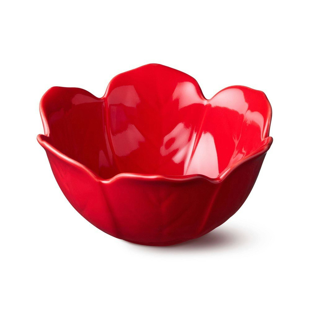 Certified International Festive Blooms 3D Poinsettia Ice Cream Bowl 4-Pack: $51.99