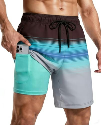CoozySphere Men's 7-Inch Swimming Trunks with Compression Liner: $12.50 CoozySphere Men's 7-Inch Swimming Trunks with Compression Liner: $12.50