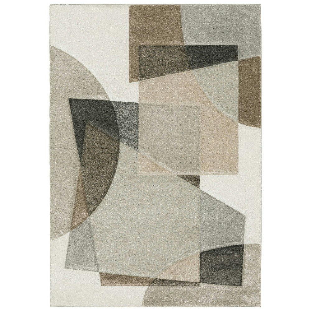 Captiv8e Designs 6'7" x 9'6" Cayden Modern Geometric Area Rug: $469.99