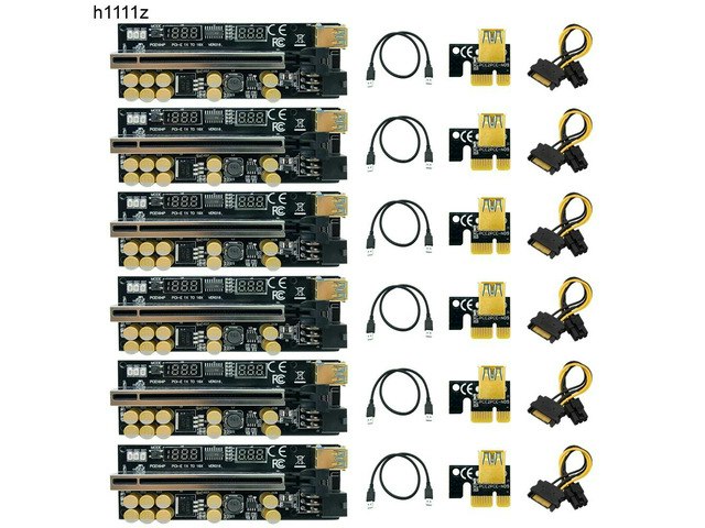 PCIE 016 Video Card Riser 6-Pack: $78.84