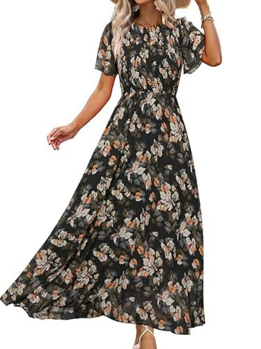 Simplee Women's Floral Short Sleeve Maxi Dress: $38.24 Simplee Women's Floral Short Sleeve Maxi Dress: $38.24
