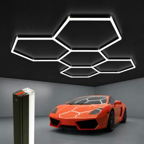 Litezone 5-Hexagon LED Garage Light: $45.89