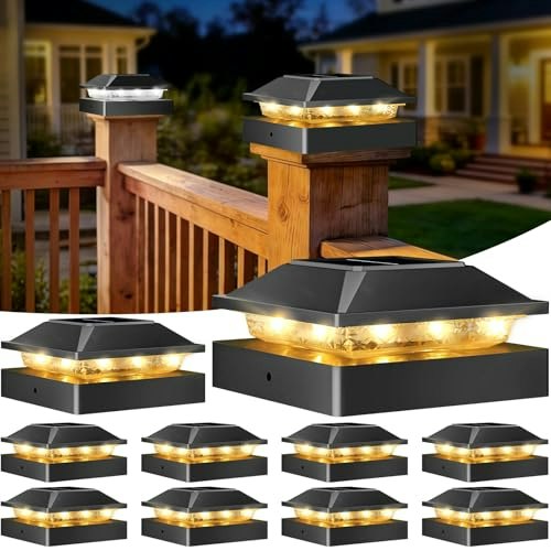 Peasur 4x4 Solar Post Cap Lights 10-Pack: $31.44 Peasur 4x4 Solar Post Cap Lights 10-Pack: $31.44