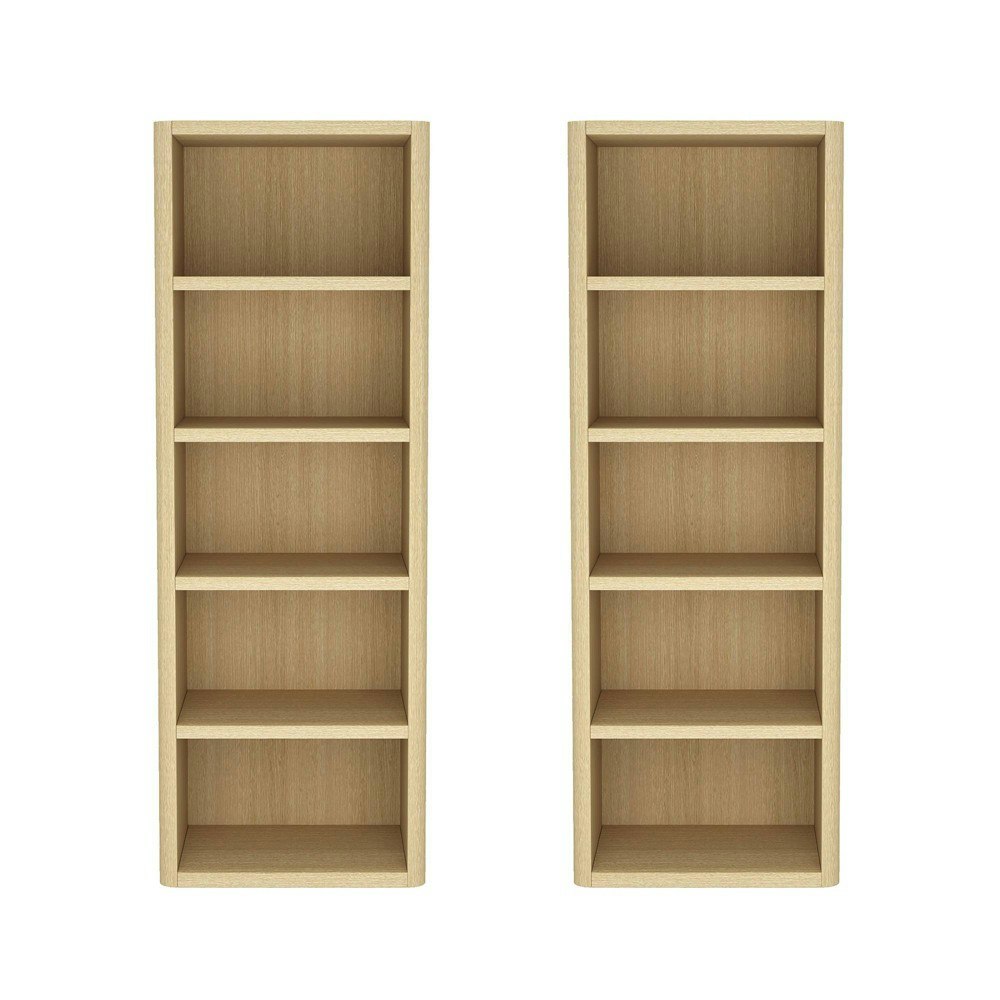 Manhattan Comfort 28-Inch Rivington 5-Shelf Open Bookcase 2-Pack: $835.99 Manhattan Comfort 28-Inch Rivington 5-Shelf Open Bookcase 2-Pack: $835.99