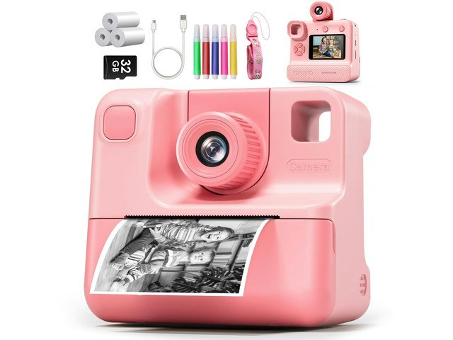 Kids Instant Print Digital Camera with 32GB Card: $53.99