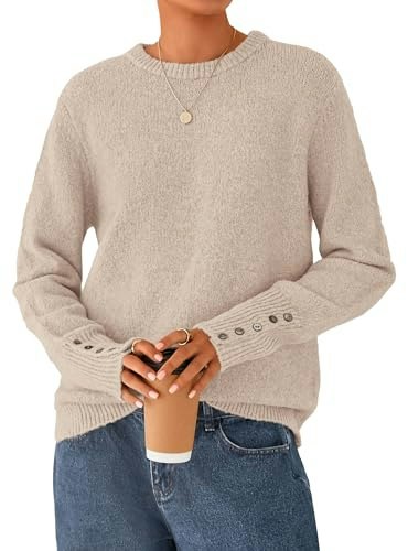 Prettygarden Women's Ribbed Knit Pullover Sweater: $25.59 Prettygarden Women's Ribbed Knit Pullover Sweater: $25.59