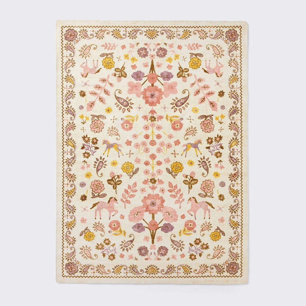Cloud Island 4'x5.5' Persian Blush Area Rug: $54.99 Cloud Island 4'x5.5' Persian Blush Area Rug: $54.99