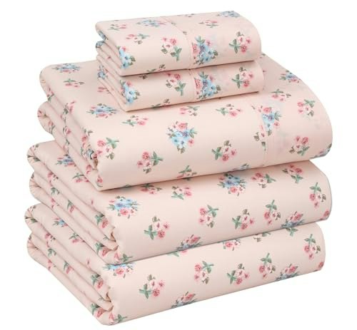 Ruvanti 100% Cotton Split King Percale Sheet Set: $45.14