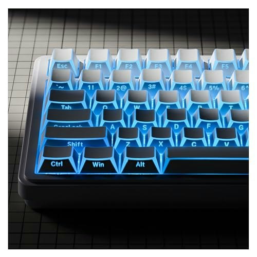 XVX White Shine-Through PBT Mechanical Keyboard Keycap Set: $19.54