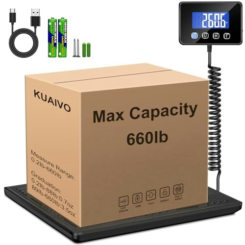 Kuaivo 660lb Heavy Duty Digital Shipping Scale: $42.49