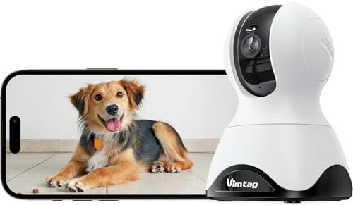 Vimtag 2.5K 4MP Pan and Tilt Indoor Security Camera: $19.97