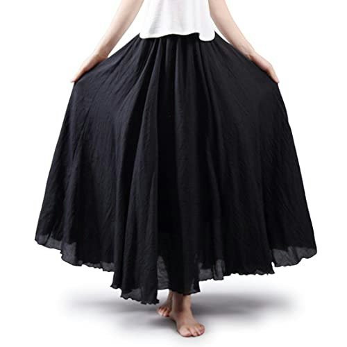 Women's Bohemian Cotton Linen Maxi Skirt: $25.40 Women's Bohemian Cotton Linen Maxi Skirt: $25.40