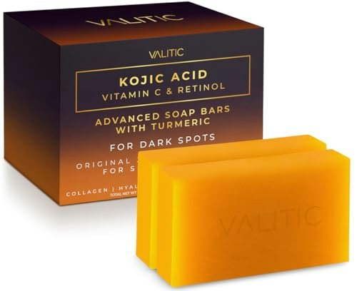 Valitic Kojic Acid Vitamin C and Retinol Soap 2-Pack: $12.74