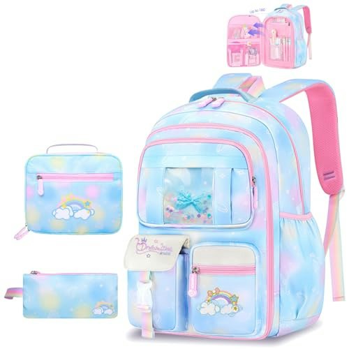 Schxuw Blue Rainbow Kids Backpack 3-Piece Set: $22.09 Schxuw Blue Rainbow Kids Backpack 3-Piece Set: $22.09