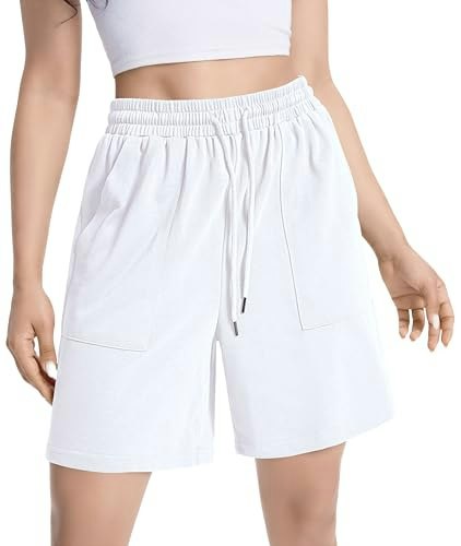 Auriviz Women's High-Waisted Athletic Shorts: $14.98