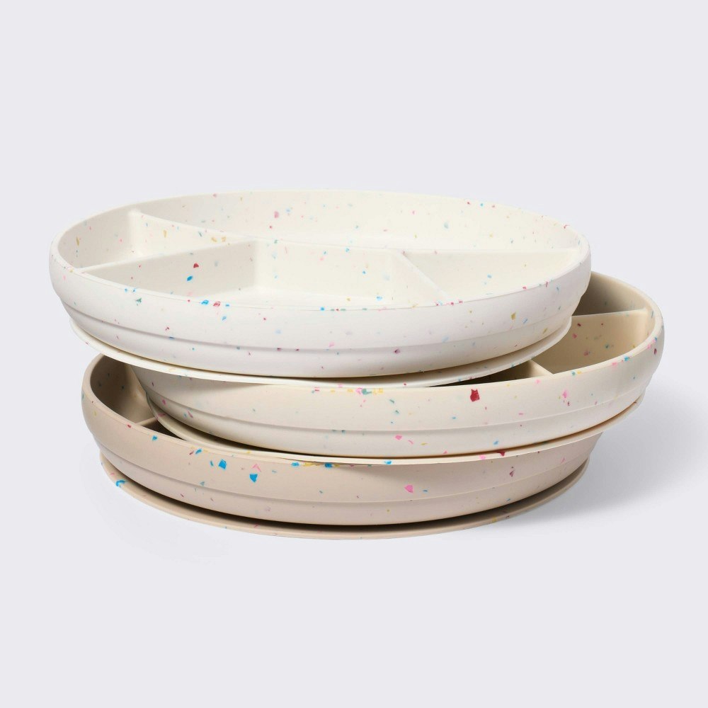 Cloud Island Silicone Divided Suction Plates 3-Pack: $14.99