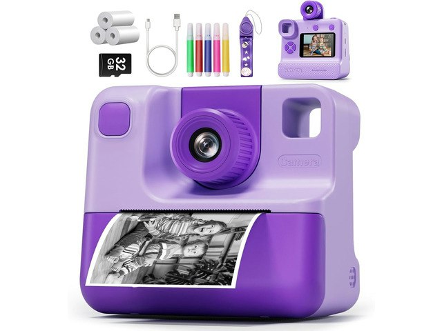 Kids Instant Print Digital Camera with 32GB Card: $53.99