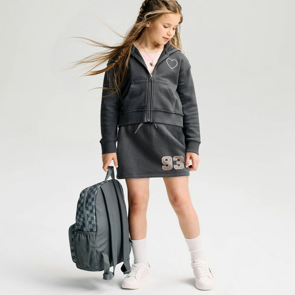 Cat & Jack Girls' French Terry Graphic Pull-On Skort: $18 Cat & Jack Girls' French Terry Graphic Pull-On Skort: $18