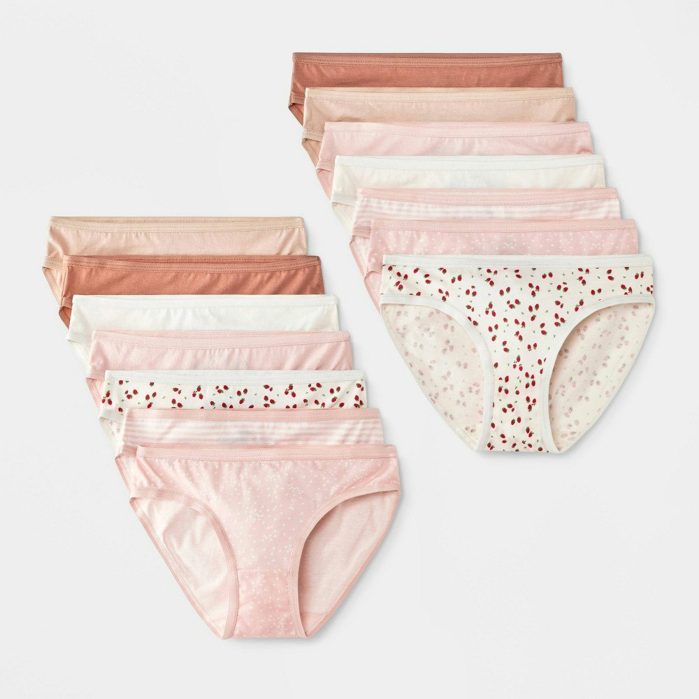 Cat & Jack Girls' Strawberry Bikini Underwear 14-Pack: $13 Cat & Jack Girls' Strawberry Bikini Underwear 14-Pack: $13
