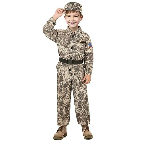 Giftinbox Boys' Army Soldier Costume: $21.24