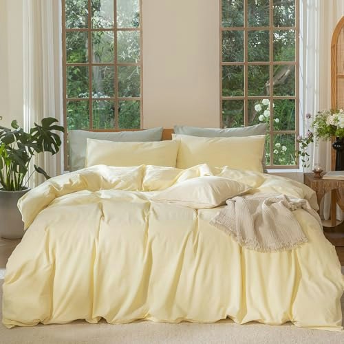MooMee Queen Washed Cotton Duvet Cover Set: $59.48 MooMee Queen Washed Cotton Duvet Cover Set: $59.48