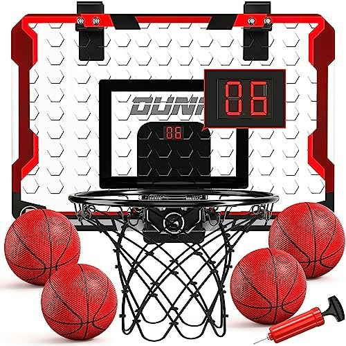 Temi Indoor Over-the-Door Mini Basketball Hoop with Electronic Scoreboard: $30.58 Temi Indoor Over-the-Door Mini Basketball Hoop with Electronic Scoreboard: $30.58