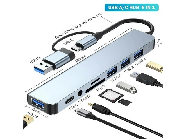 8-in-1 USB-C to 4K HDMI Hub Adapter: $18.44 8-in-1 USB-C to 4K HDMI Hub Adapter: $18.44