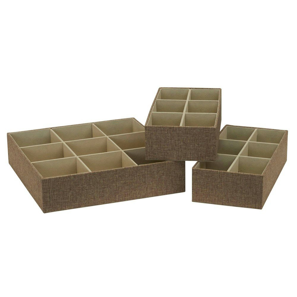 Household Essentials 3-Piece Drawer Organizer Set: $31.99