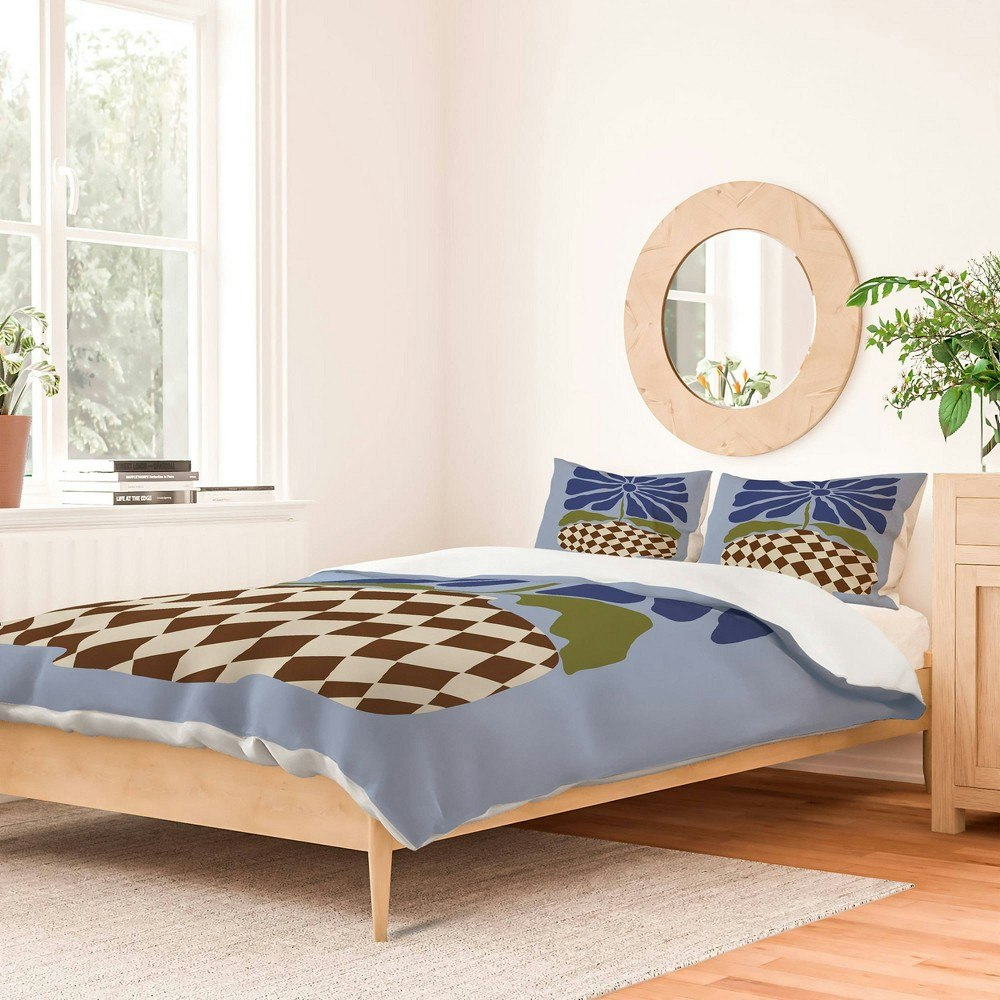 Deny Designs Miho Big Blooming Flowerpot Duvet and Sham Set: $199.99