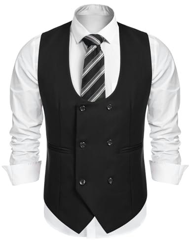 Coofandy Men's Double Breasted Slim Fit Dress Waistcoat: $26.39 Coofandy Men's Double Breasted Slim Fit Dress Waistcoat: $26.39