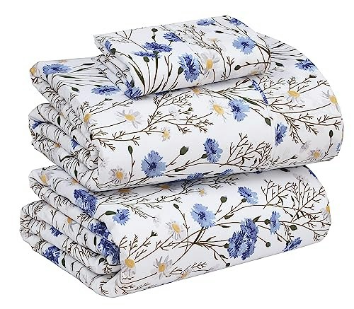Ruvanti 100% Cotton Twin Sheet Set: $35.69