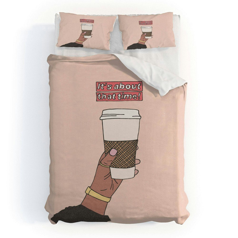 Deny Designs Cortney Herron Coffee Time Full/Queen Duvet and Sham Set: $199.99