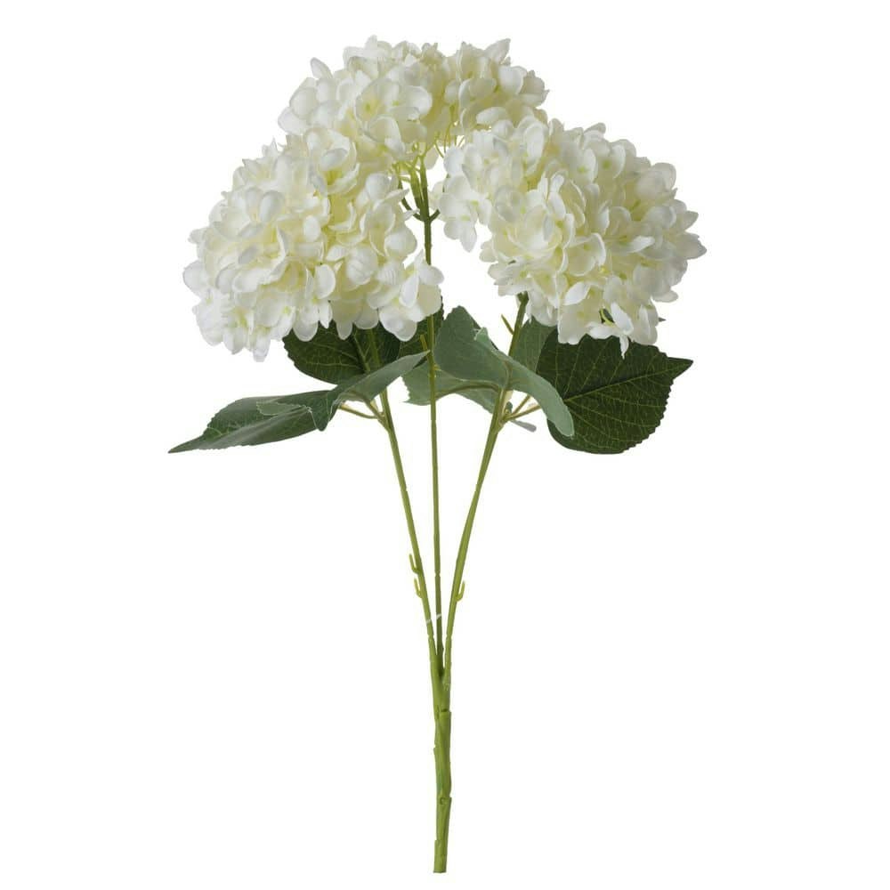 18.5-Inch White Artificial Hydrangea: $36 18.5-Inch White Artificial Hydrangea: $36