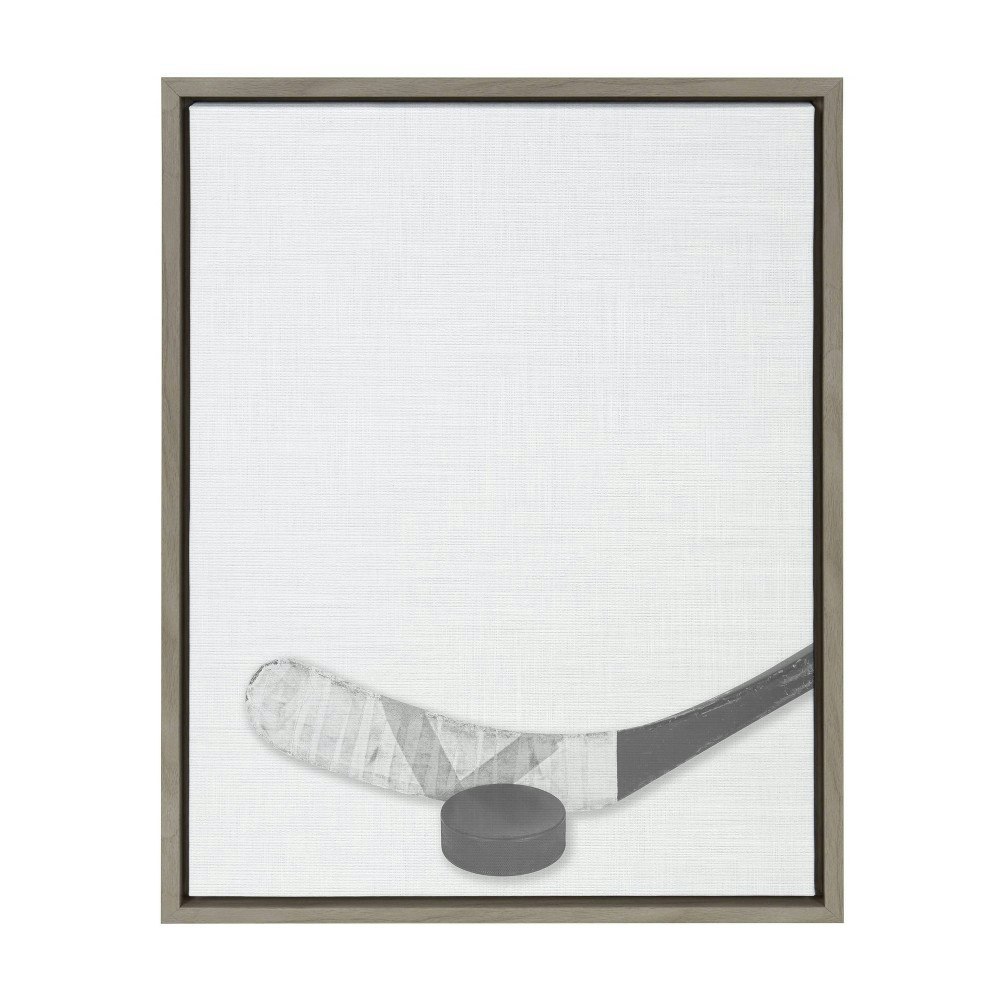 DesignOvation 18" x 24" Sylvie Hockey Stick and Puck Framed Canvas: $54.99 DesignOvation 18" x 24" Sylvie Hockey Stick and Puck Framed Canvas: $54.99