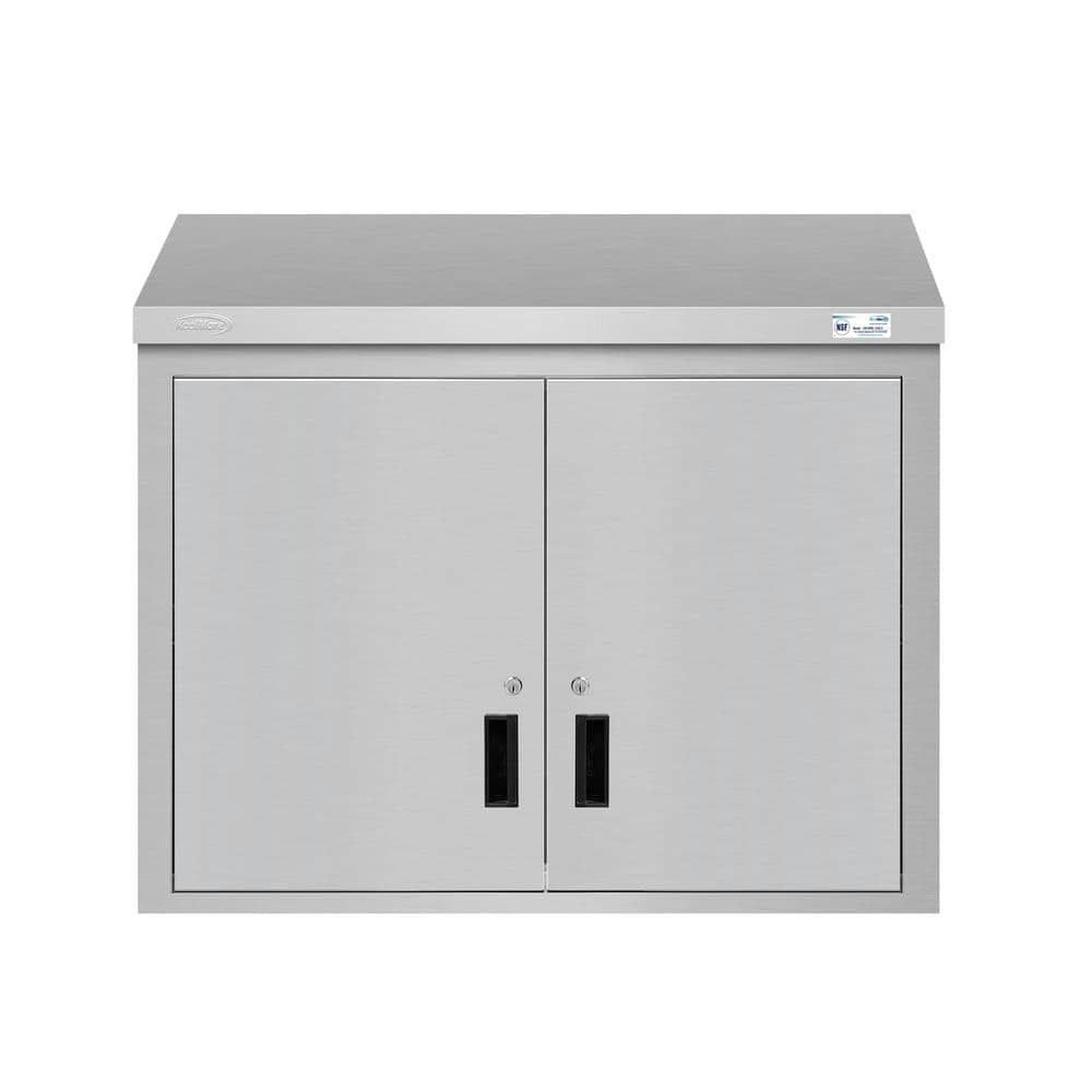 Stainless Steel Commercial Wall Cabinet with Hinged Doors 15" x 24": $489 Stainless Steel Commercial Wall Cabinet with Hinged Doors 15" x 24": $489