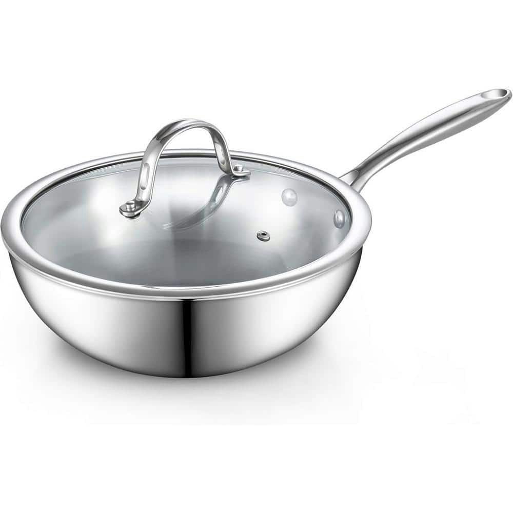 10.5-Inch Multi-Ply Stainless Steel Wok with Lid: $69.36 10.5-Inch Multi-Ply Stainless Steel Wok with Lid: $69.36