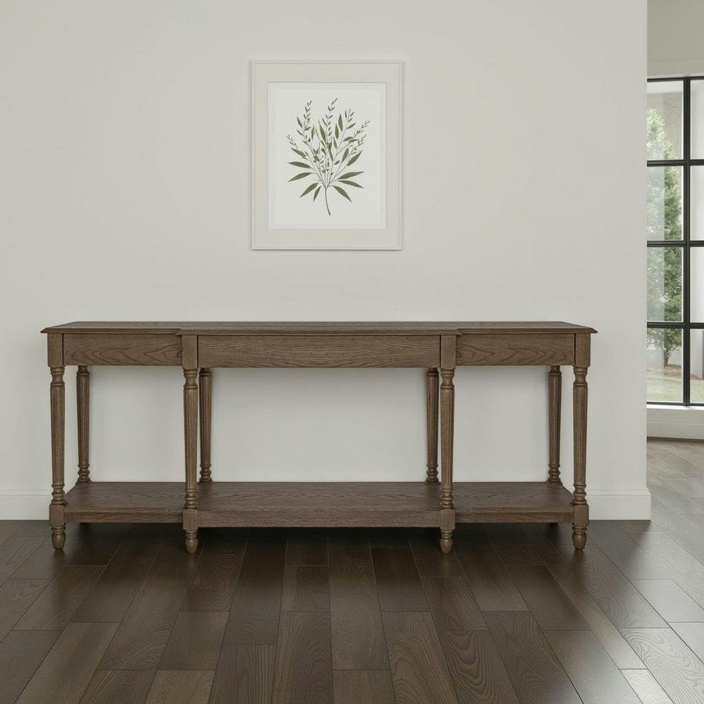 Laziel 80-Inch Rectangle Oak Console Table: $2,099 Laziel 80-Inch Rectangle Oak Console Table: $2,099