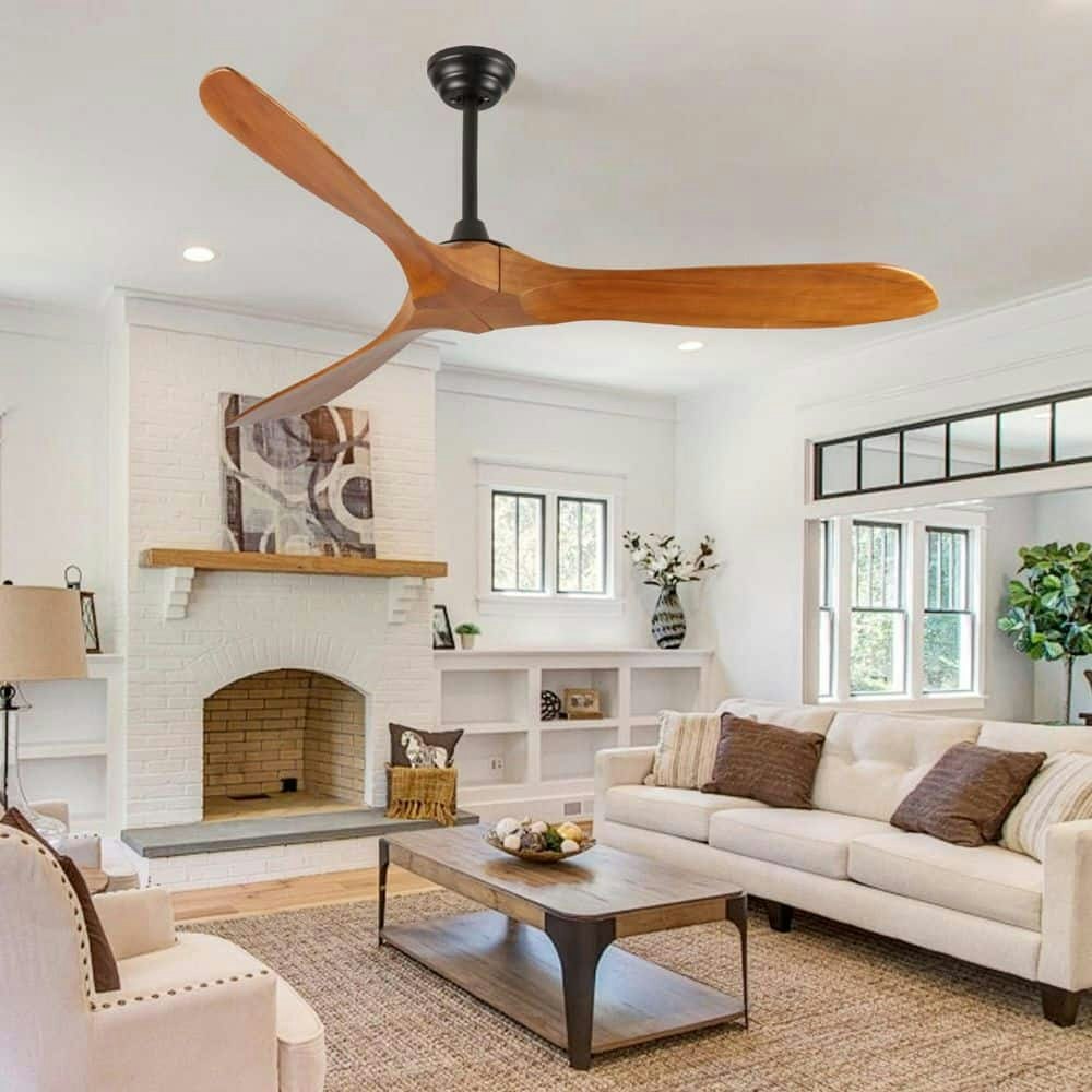 60-Inch Brown DC Motor Ceiling Fan: $247.56