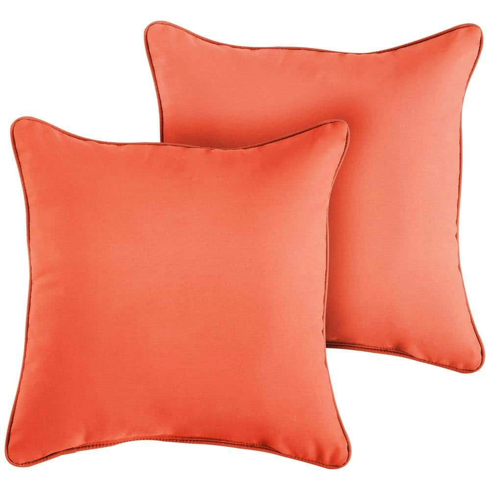 Sunbrella Canvas Melon Corded Outdoor Throw Pillows 2-Pack: $97.04 Sunbrella Canvas Melon Corded Outdoor Throw Pillows 2-Pack: $97.04