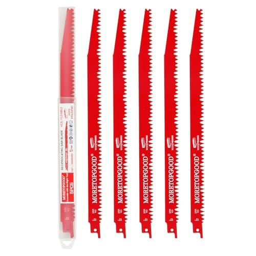 Moretopgood 12-Inch Wood Pruning Reciprocating Saw Blades 5-Pack: $10.18 Moretopgood 12-Inch Wood Pruning Reciprocating Saw Blades 5-Pack: $10.18