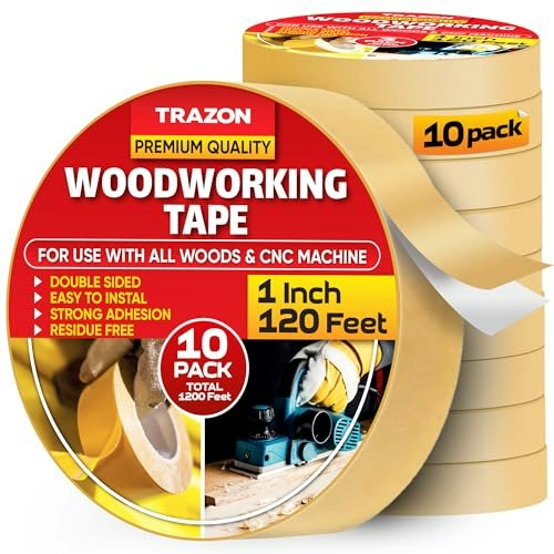 Trazon Double-Sided Woodworking Tape 10-Pack: $50.99 Trazon Double-Sided Woodworking Tape 10-Pack: $50.99
