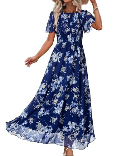 Simplee Women's Floral Short Sleeve Maxi Dress: $41.64 Simplee Women's Floral Short Sleeve Maxi Dress: $41.64